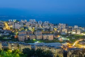 Night view of Tiberias
