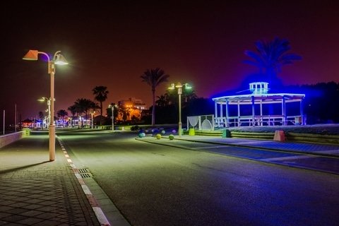 Nahariya at night